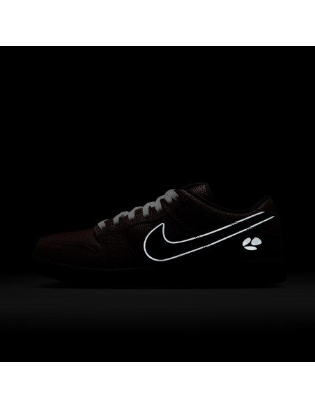Nike SB Dunk Low Pro QS x Limosine Skateboards, Dark Pony/Black-Silver-White