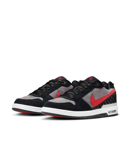 Nike SB Paul Rodriguez Zoom Air Low, Black/Varsity Red-Flint Grey-Black