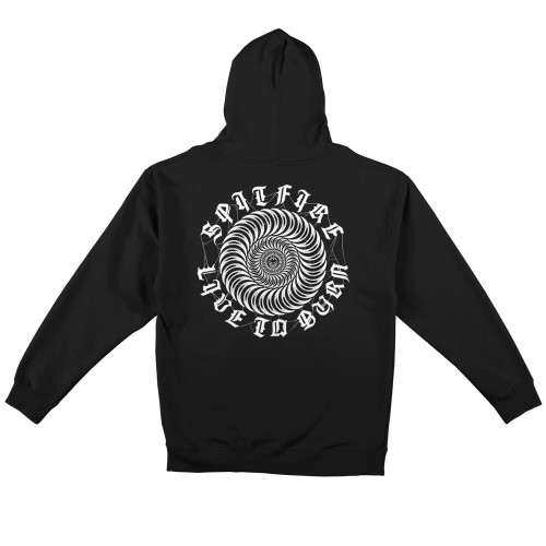 Spitfire Web Classic Hoodie, Black