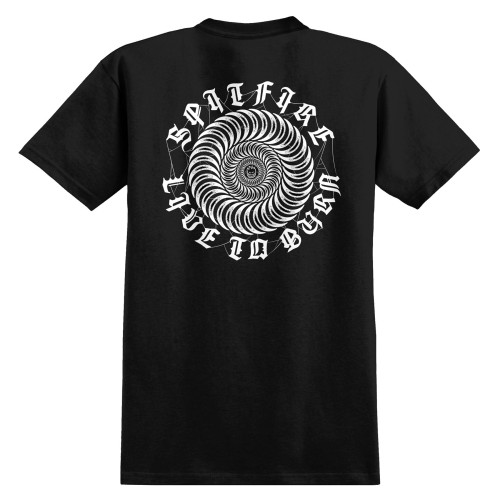Spitfire Web Classic Tee, Black