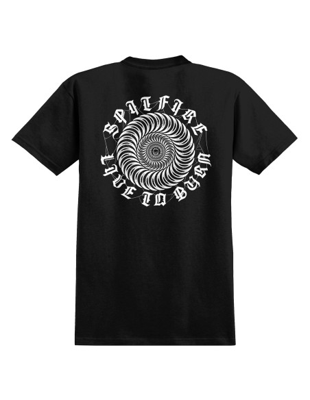 Spitfire Web Classic Tee, Black