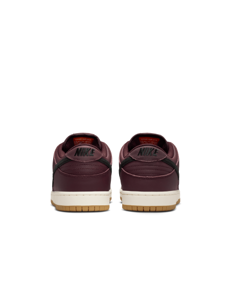 Nike SB Dunk Low Pro ISO, Burgundy Crush/Black-Mystic Dates-Sail