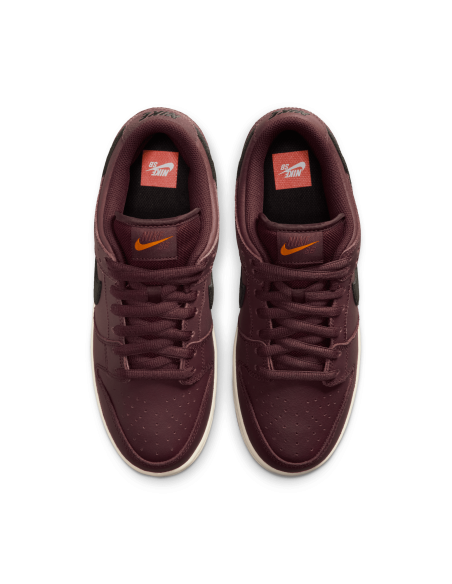 Nike SB Dunk Low Pro ISO, Burgundy Crush/Black-Mystic Dates-Sail