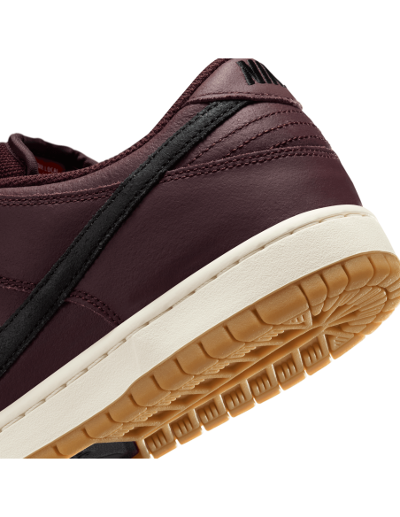 Nike SB Dunk Low Pro ISO, Burgundy Crush/Black-Mystic Dates-Sail
