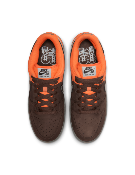 Nike SB Dunk Low Pro, Safety Orange/wolf Grey-baroque Brown