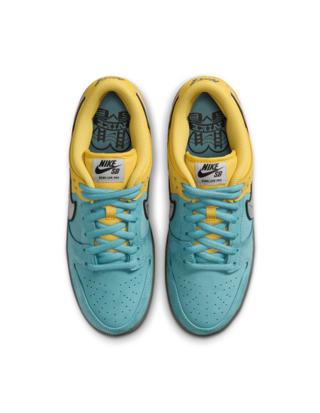 Nike SB Dunk Low Pro, Lightening/Wolf Grey-Denim Turq