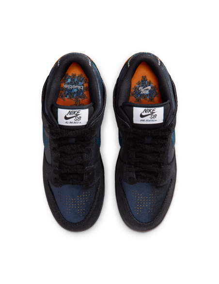 Nike SB Dunk Low 'Bluetile', Black/Marina/Campfire Orange