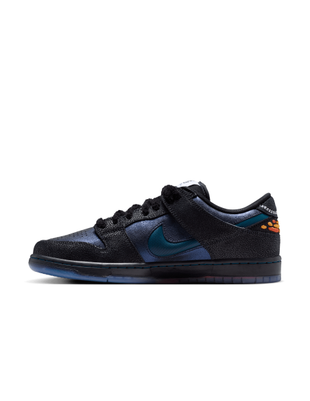 Nike SB Dunk Low 'Bluetile', Black/Marina/Campfire Orange