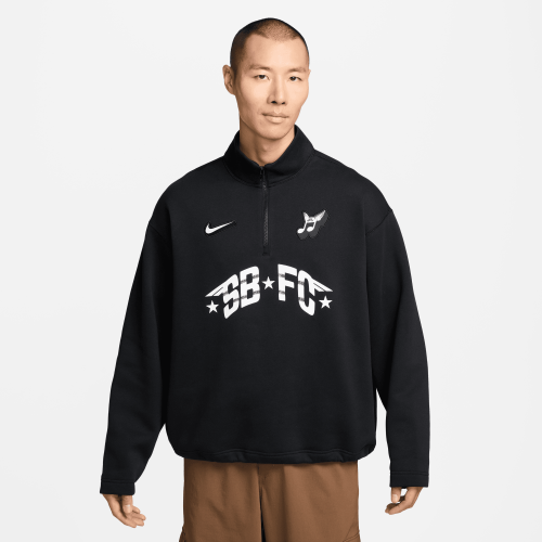 Nike SB Skate Half-Zip Fleece Crew, Black