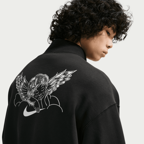 Nike SB Skate Half-Zip Fleece Crew, Black