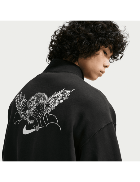 Nike SB Skate Half-Zip Fleece Crew, Black