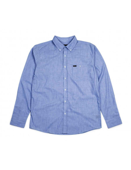 Brixton Central L/S Woven, Heather Blue