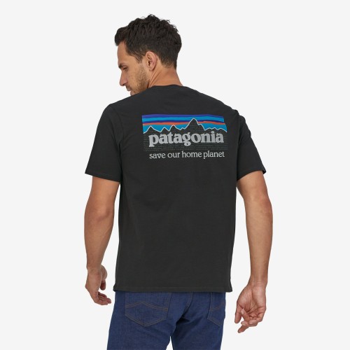 Patagonia M's P-6 Mission Organic T-Shirt, Ink Black
