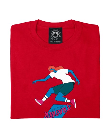 Trasher Tre T-Shirt, Red (by Parra)