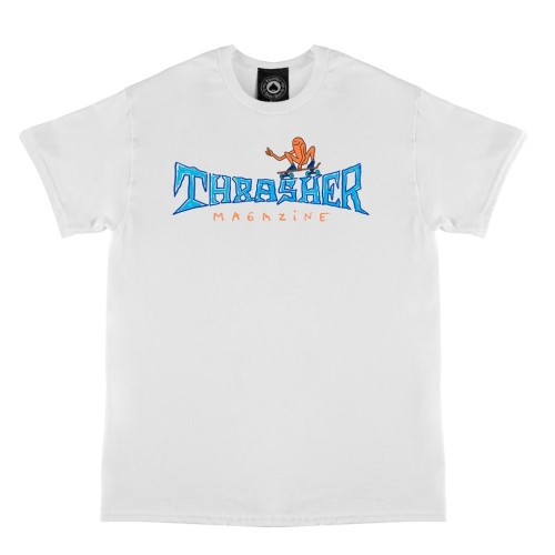 Thrasher Gonz Thumbs Up T-Shirt, White (by Gonz)