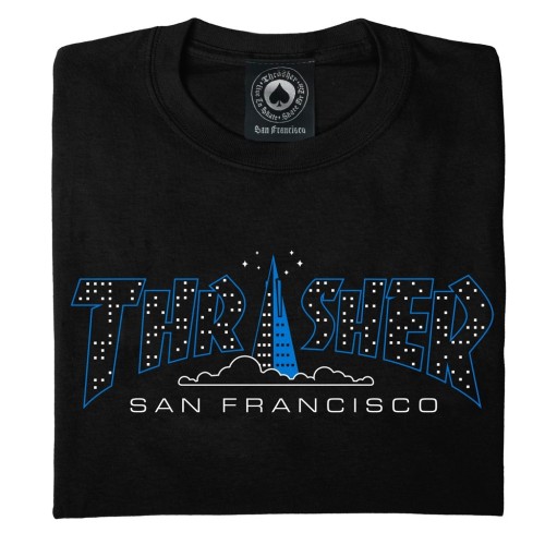 Thrasher Pyramid T-Shirt, Black
