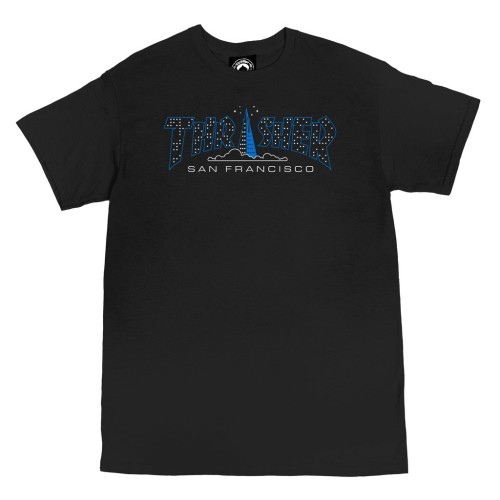 Thrasher Pyramid T-Shirt, Black