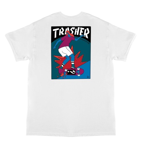 Trasher Hurricane T-Shirt, White (by Parra)