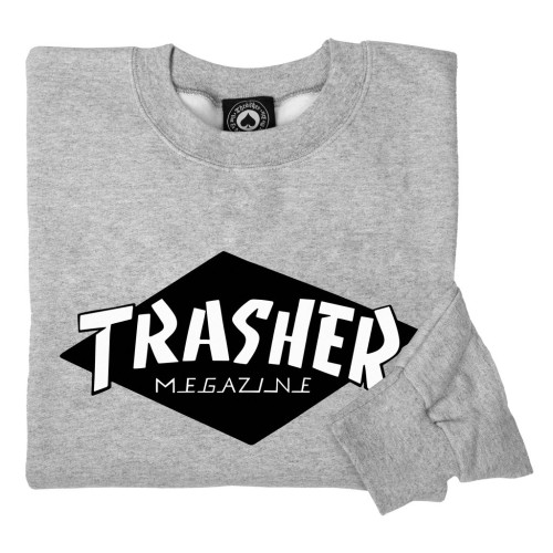 Trasher Crewneck, Grey (by Parra)