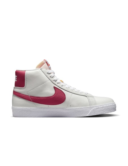 Nike SB Zoom Blazer Mid ISO, White/Sweet Beet-White-Sweet Beet