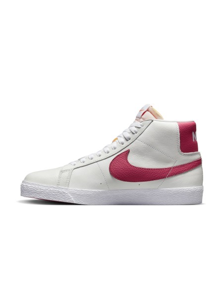 Nike SB Zoom Blazer Mid ISO, White/Sweet Beet-White-Sweet Beet
