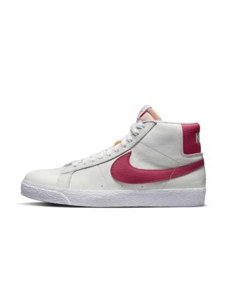 Nike SB Zoom Blazer Mid ISO, White/Sweet Beet-White-Sweet Beet