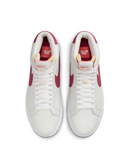 Nike SB Zoom Blazer Mid ISO, White/Sweet Beet-White-Sweet Beet