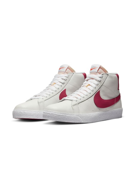 Nike SB Zoom Blazer Mid ISO, White/Sweet Beet-White-Sweet Beet