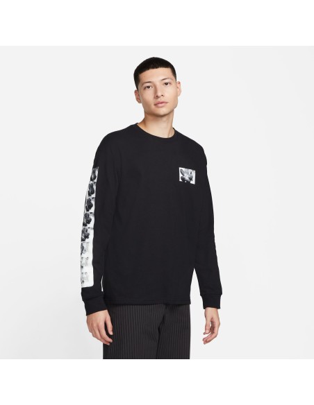 Nike SB Natural Border Tee L/S Blossom, Black
