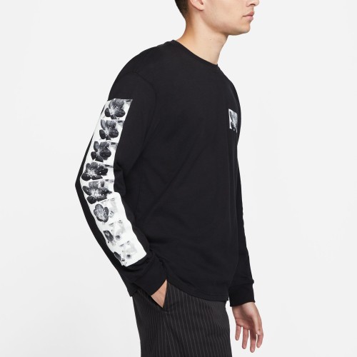 Nike SB Natural Border Tee L/S Blossom, Black