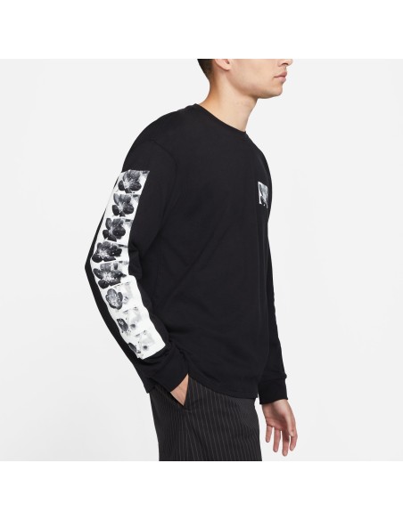 Nike SB Natural Border Tee L/S Blossom, Black