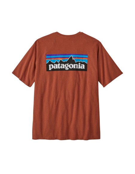 Patagonia Men's P-6 Logo Responsibili-Tee, Quartz Coral