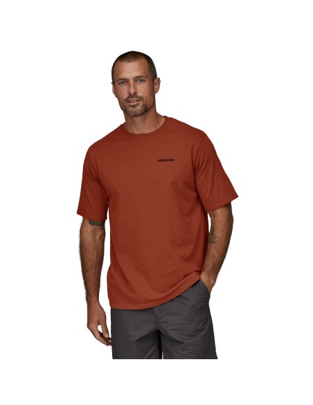 Patagonia Men's P-6 Logo Responsibili-Tee, Quartz Coral
