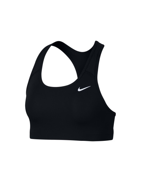 Nike Swoosh Women's Medium-Support Non-Padded Sports Bra, Black