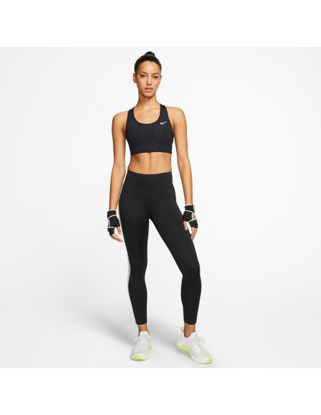 Nike Swoosh Women's Medium-Support Non-Padded Sports Bra, Black
