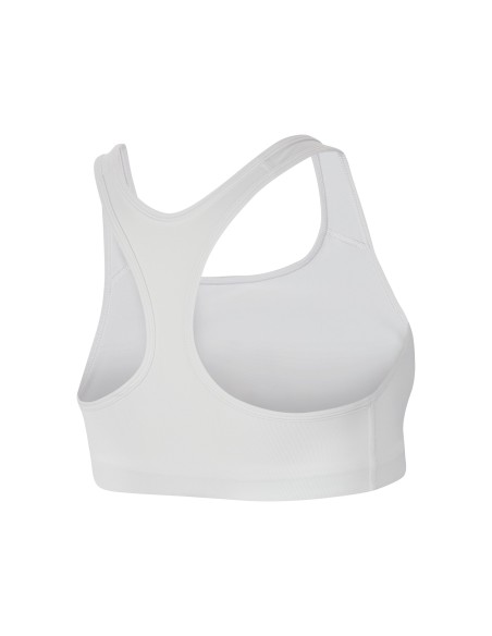 Nike Swoosh Women's Medium-Support Non-Padded Sports Bra, White