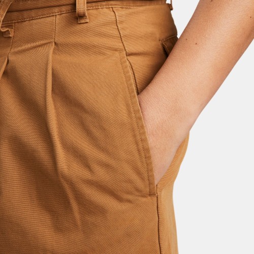 Nike SB Men's Pleated Chino Shorts, Brown/White