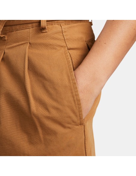 Nike SB Men's Pleated Chino Shorts, Brown/White