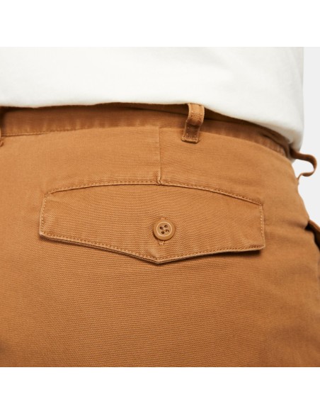 Nike SB Men's Pleated Chino Shorts, Brown/White