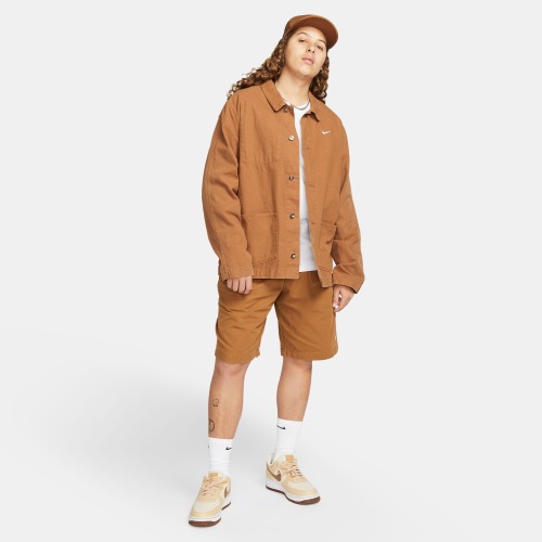 Nike SB Men's Pleated Chino Shorts, Brown/White