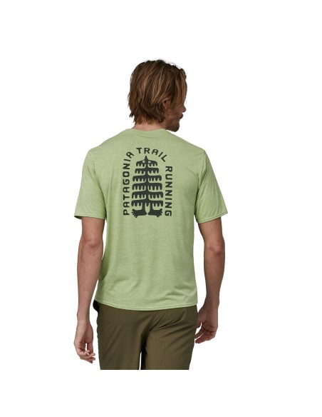 Patagonia Men's Cap Cool Daily Graphic Shirt, Salvia Green X-Dye