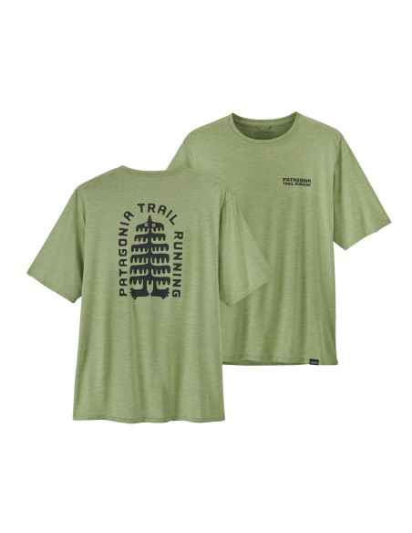 Patagonia Men's Cap Cool Daily Graphic Shirt, Salvia Green X-Dye