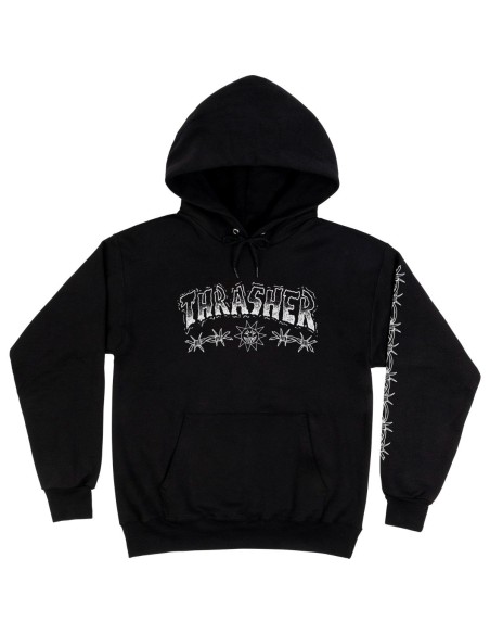 Thrasher Barbed Wire Hoodie, Black