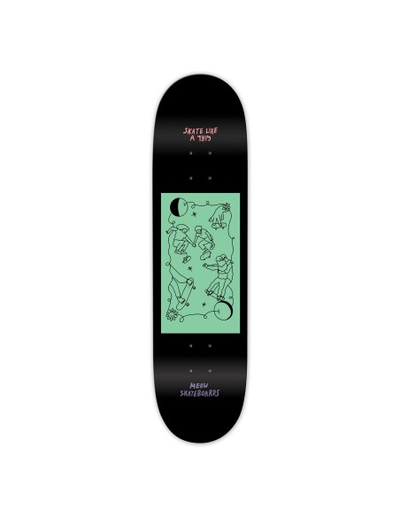Meow Skate Like A Girl Deck, 8,25"