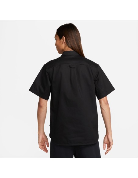 Nike SB Short sleeve Woven Skate Button Down, Black