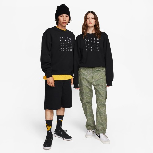 Nike SB Fleece Skate Crew, Black