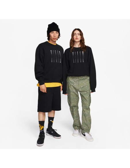 Nike SB Fleece Skate Crew, Black