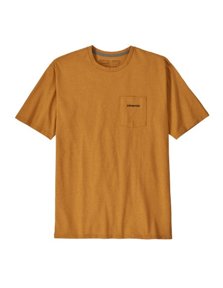 Patagonia Men's Boardshort Logo Pocket Responsibili-Tee, Dried Mango