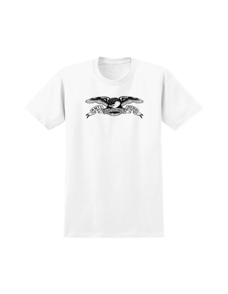 Anti Hero Basic Eagle T-shirt, White with Black