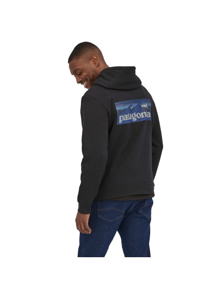 Patagonia Boardshort Logo Uprisal Hoody, Ink Black